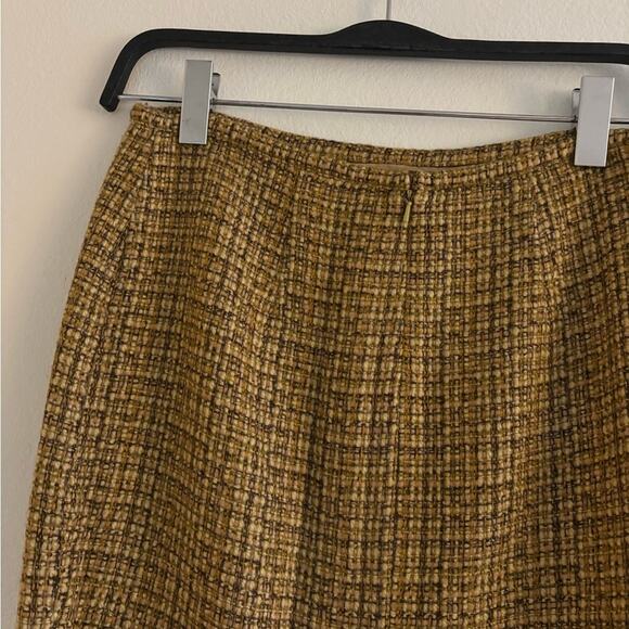 Moda International Soft Brown Wool Blend Pencil Skirt Size 6 - Picture 4 of 7